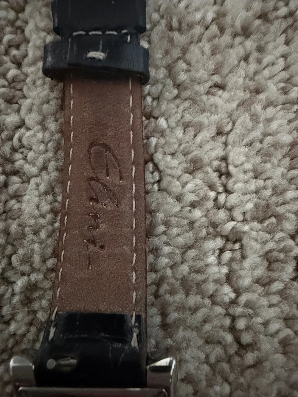 Black Leather Strap Elini Nazar Lucky Eye Women's Watch